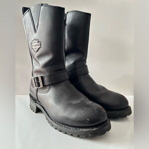 Harley-Davidson® Men's Bladen 9-Inch Black Leather Motorcycle Boots D96155